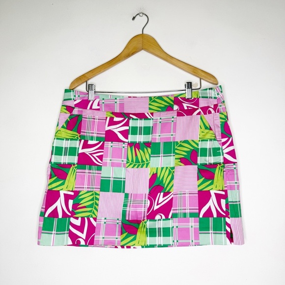 Loudmouth Women’s Patchwork Print Golf/Tennis Skort Size 14 - Picture 1 of 6